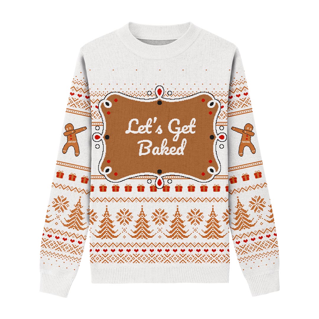 Let's get baked sweater best sale