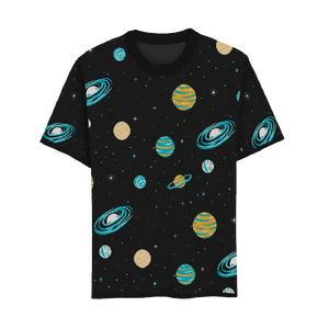 Crewneck Short Sleeve Galaxy (Planets)