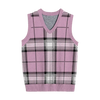 V Neck Vest Plaid No. 1