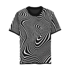 Crewneck Short Sleeve Swirl