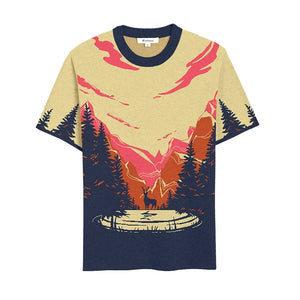 Crewneck Short Sleeve Landscape No. 1