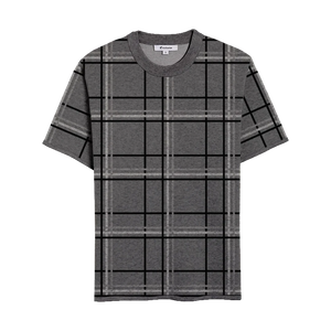 Crewneck Short Sleeve Plaid No. 6