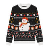 Frosty The Snowman Custom Knit Pullover Sweater